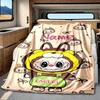 Lion Costume Cute Cartoon Blanket Personalized Name Soft Comfortable Stylish Blanket Car Blanket Perfect For Travel Camping Outdoor Home Suitable For