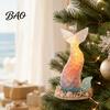 Custom Tree Ornaments Ocean Theme Christmas Ornaments, 2D Flat Acrylic Hanging Decor with Sea Animal Special Designs, Holiday Decorations for