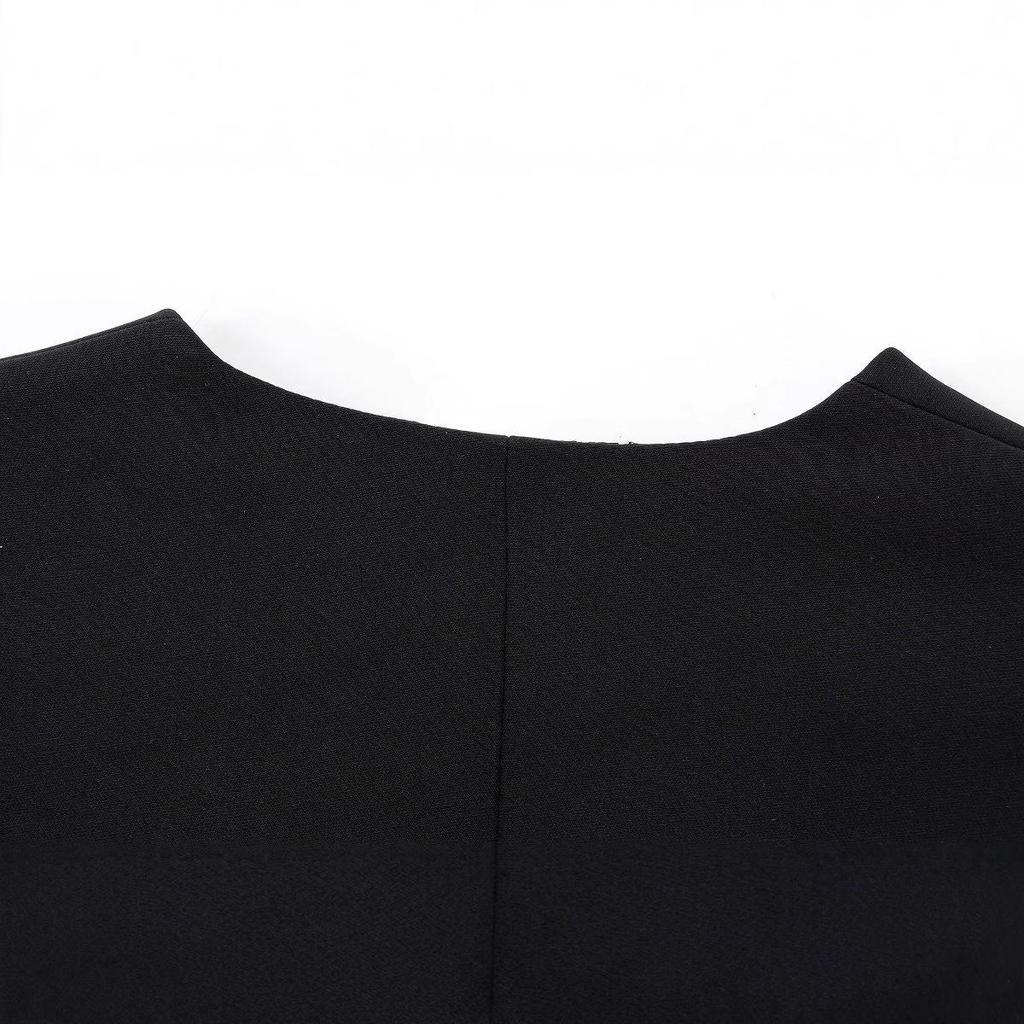 Женский зимний модный костюм в европейском и американском стиле 2024 года с универсальным поясом - 1270608