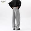 Homlean Men's Draped Straight-Leg Casual Pants JC01