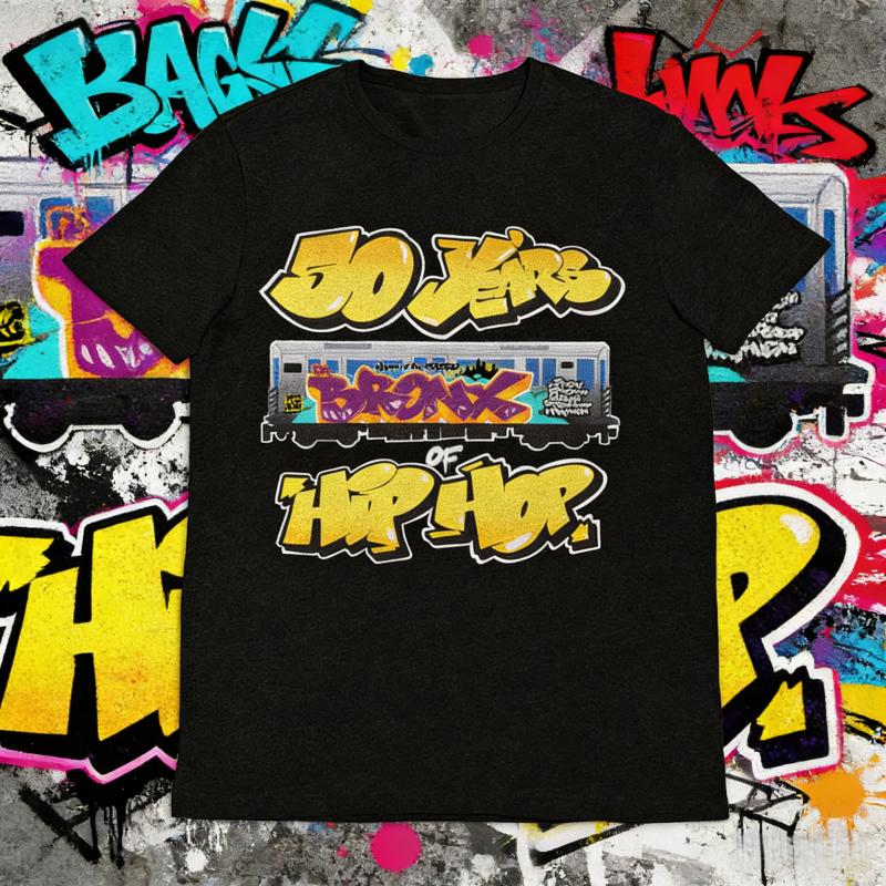 2025 Summer 50 Years of Hip Hop T-shirt, 1973-2023, Hip Hop Anniversary, Hip Hop 50, Graffiti, Hip Hop T-shirt, Gift, Unisex Tee