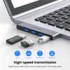 MOGOOD USB Hub USB Splitter USB Male Converter 4 USB Female Left Right Side Hub USB Hub Note Adapter for Laptops Compatible with Mac Mac Surface Pro