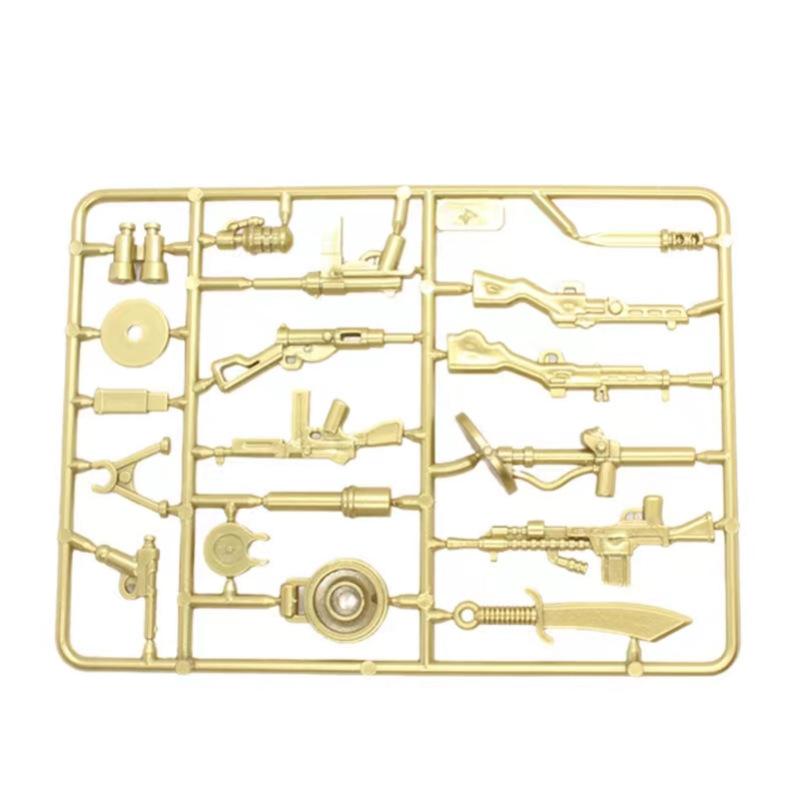 World War Ii Building Block Doll Military Toy Accessories Parachute Weapon Piece Equipment