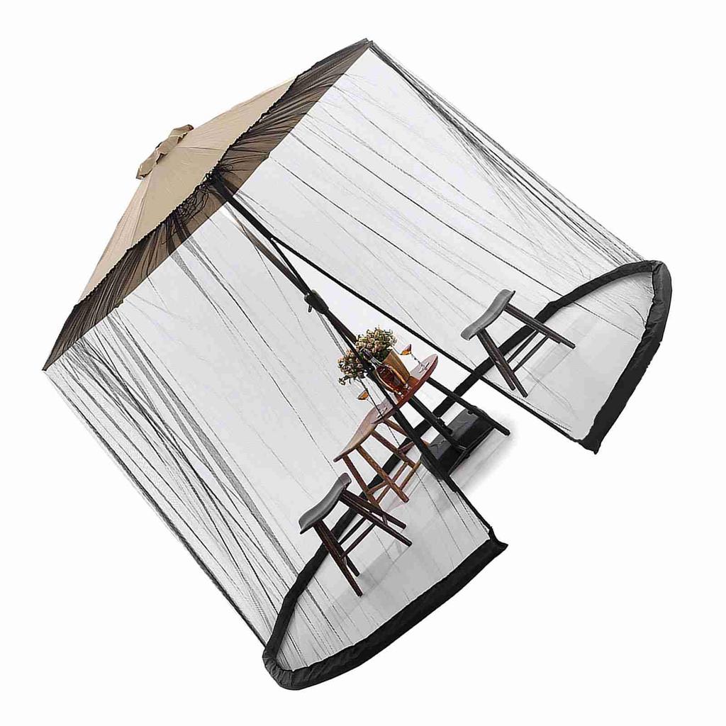 Outdoor Patio Umbrella Screen Mosquito Netting for Patio Porch   Water Pipe Mosquito Net for 7 11ft Umbrellas Patio