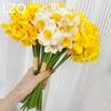 6PCS/Bundle Home Artificial Narcissus Flower New Decor Fake Flower Artificial Daffodils Bouquet