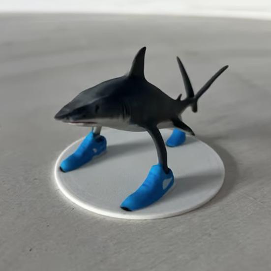 Мультяшная фигурка из смолы, акула, слон, обезьяна, чашка, статуэтка, скульптура, домашний офис, украшение для рабочего стола, коллекционный подарок