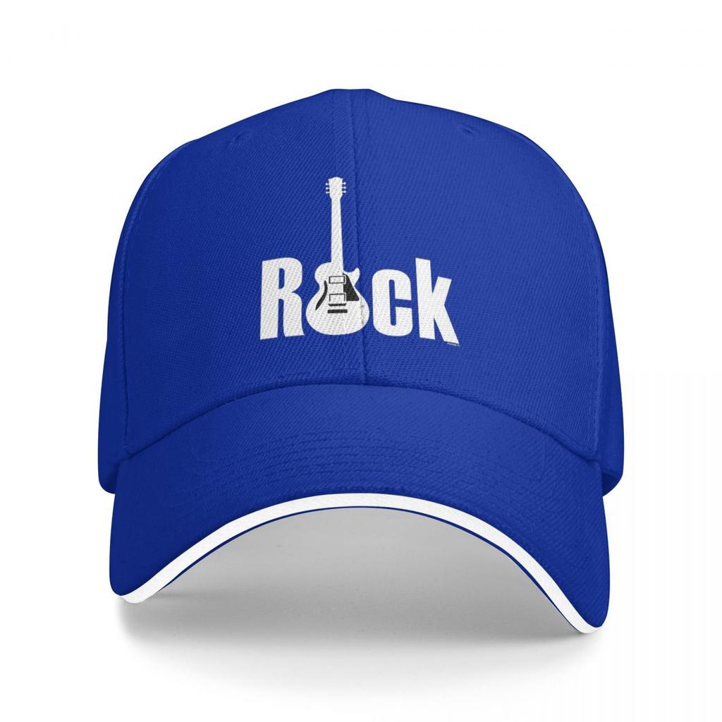 Бейсболка Snapback с логотипом Rock и гитарой, дышащая, повседневная, для улицы, унисекс