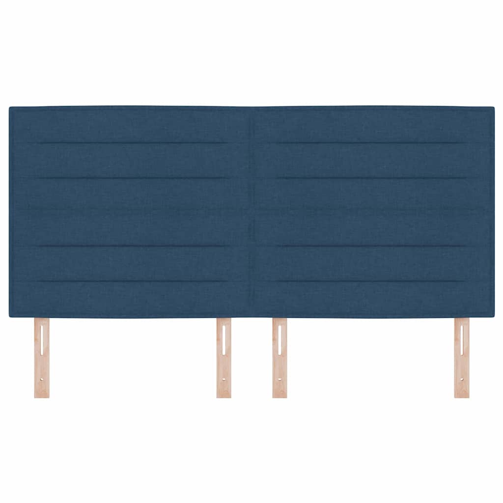 LED Headboard with Blue LED Light Strips 180 cm Fabric