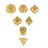 7 шт.. Винтажный металлический кубик D4 D20 для настольной игры, цинковый сплав