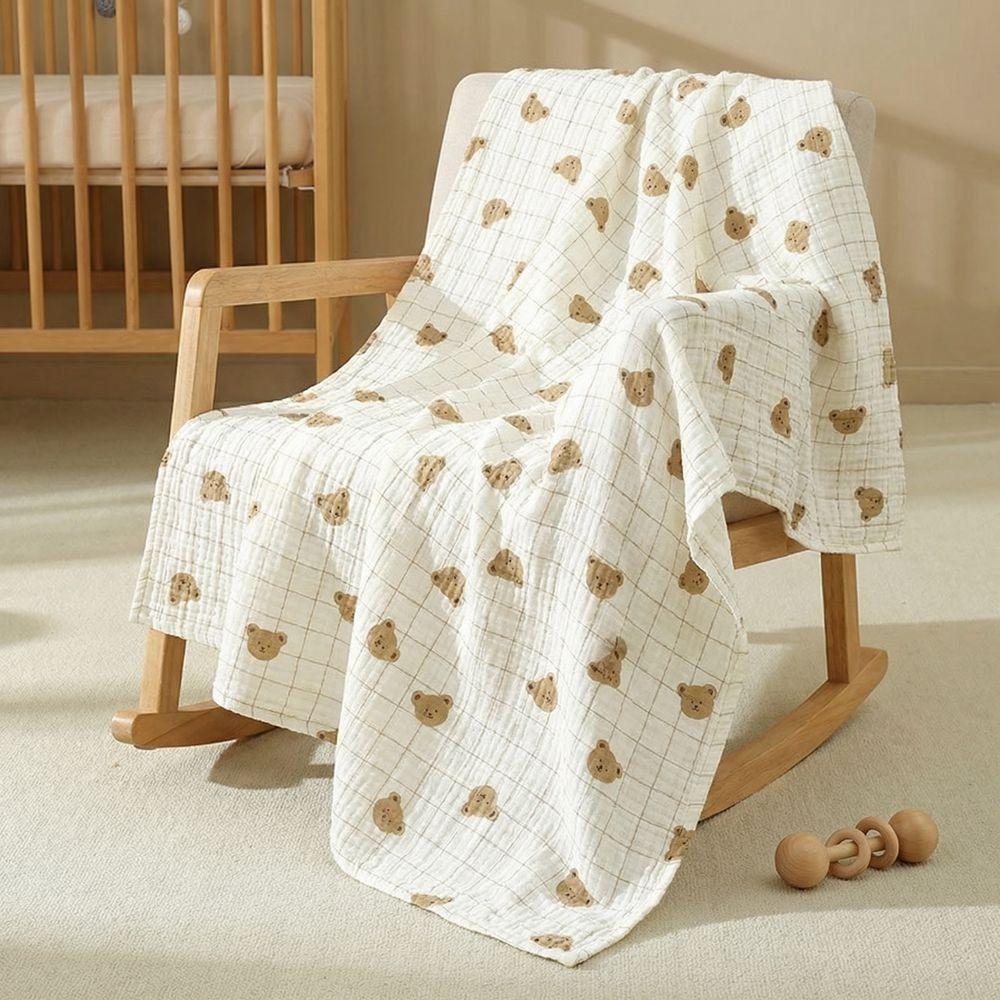 Stroller Cover Cotton Baby Blanket Gauze Soft Muslin Swaddle Infant Bath Cartoon Bath Towel Newborn