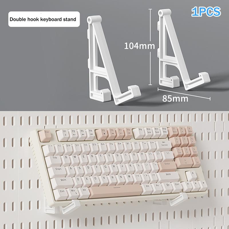 Настенный держатель для механической клавиатуры Крючок из АБС-пластика для перфорированной доски Настенный дисплей Перфорированная доска Подставка для мыши