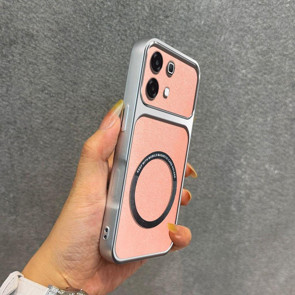 Улучшенный защитный чехол с большим объективом для infinix NOTE 60 Pro, 60 Роскошный кожаный чехол с магнитным кольцом