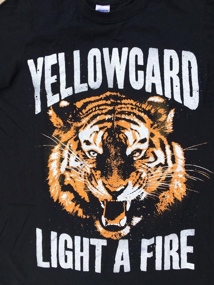 Light a Fire Yellowcard Band Graphic All Sizes Unisex Shirt SG952 Unisex T-Shirt