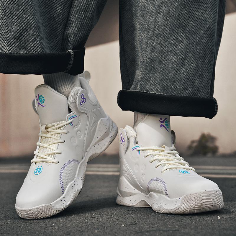 Модные мужские баскетбольные кроссовки с амортизацией, модные спортивные кроссовки для бега на короткие дистанции, легкие повседневные высокие кроссовки 36-45