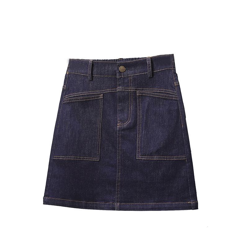 DIMANAF 2025 Летние джинсовые юбки больших размеров для женщин, эластичные, с высокой талией, повседневная мода, А-силуэт, джинсовая юбка, тонкая