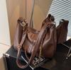 Retro Simple Design Bag Women's Large-capacity New Casual Versatile Shoulder Bag Commuter Tote Bag