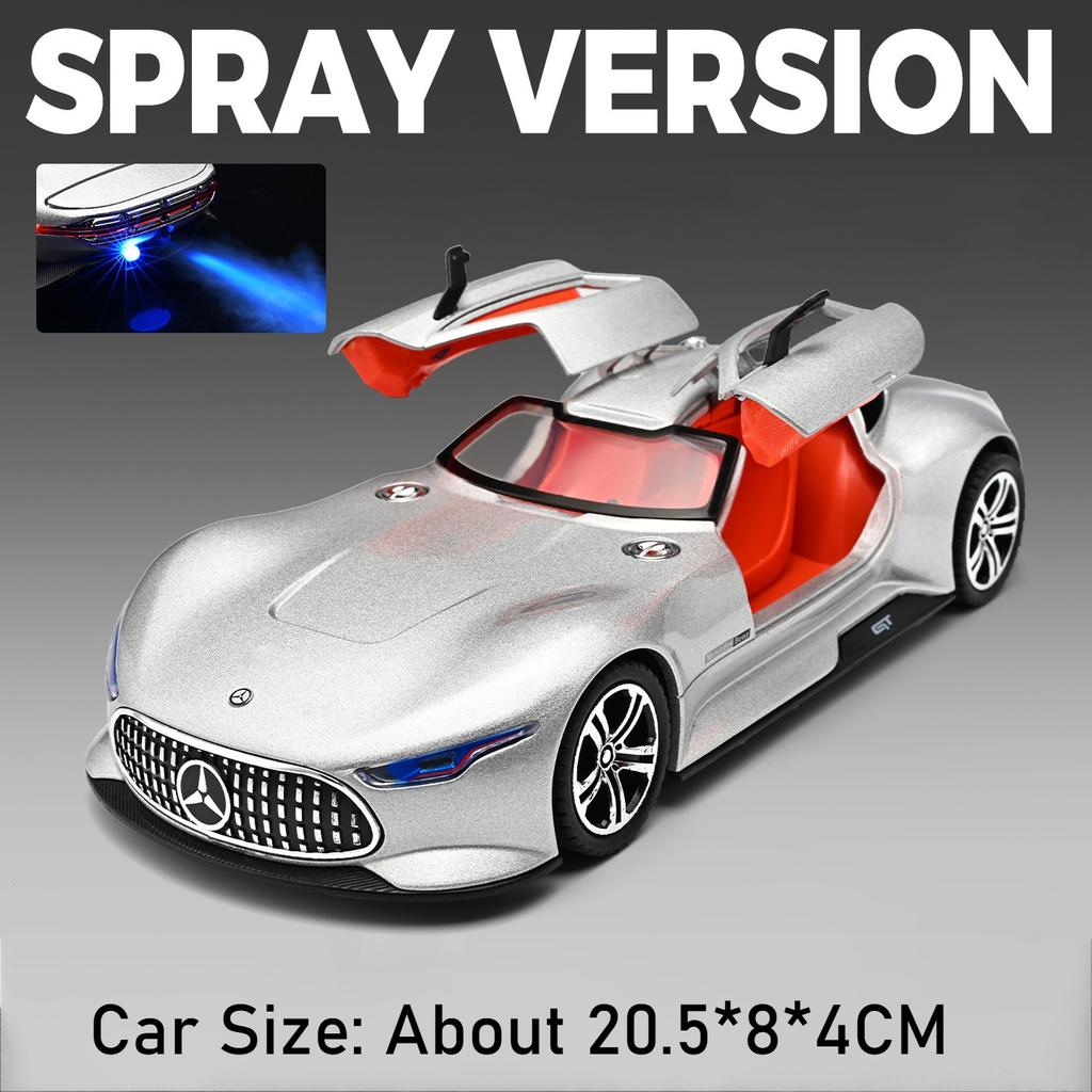 1:24 Scale ONE Vision GT Model Car Toy Wheel Steering Exquisite Interior Design Supercar Models Toys Office Table Ornament