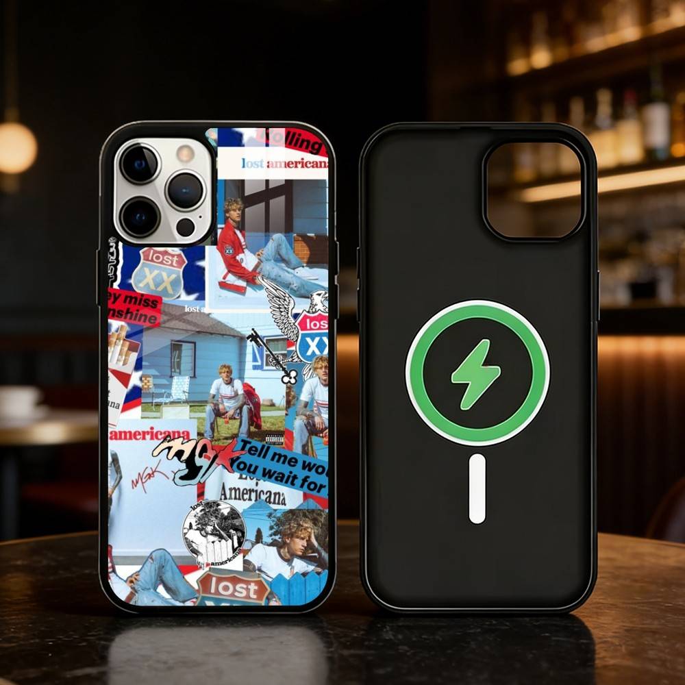 MGK LOST A-AMERICANA Phone Case For iPhone 17/16/15/14/13/12/Plus/Pro/Max for Magnetic Wireless Charging