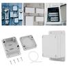 Junction Box Water Resistant IP65 ABS Electrical Project Terminal Box Enclosure Instrument Case Wiring Connection Box