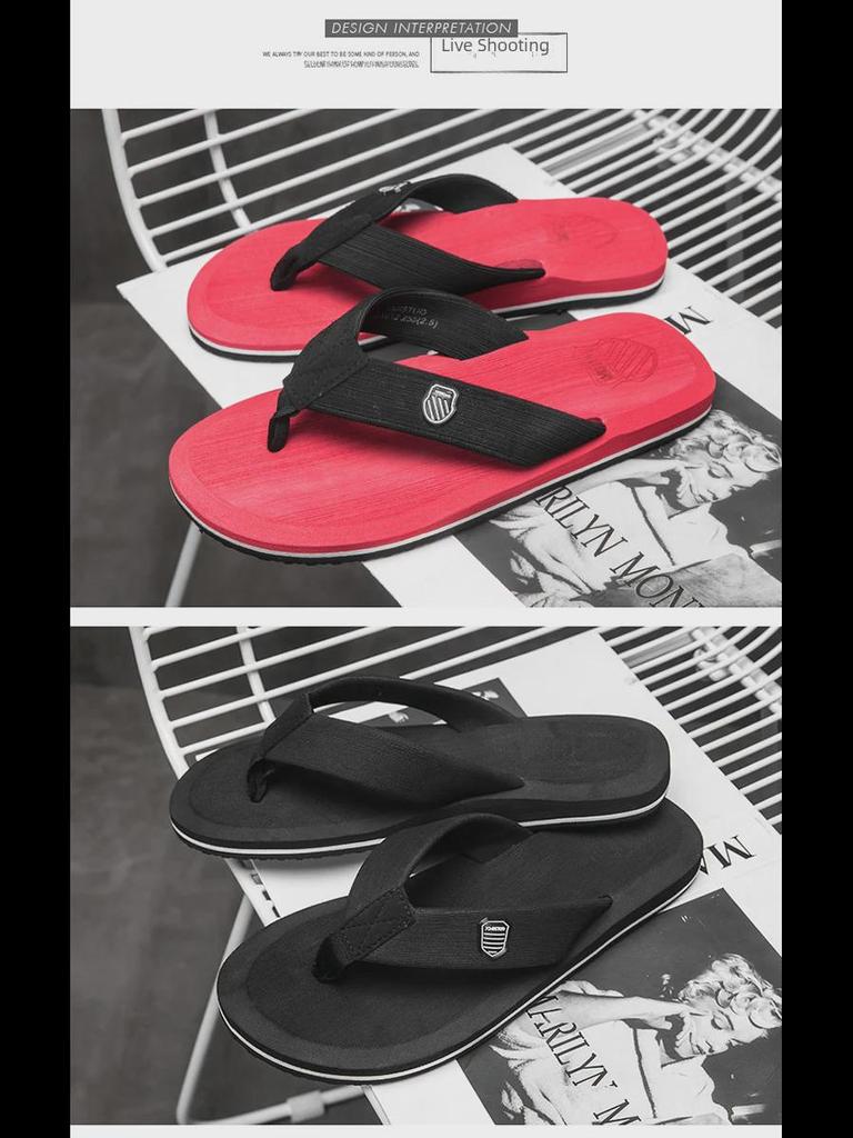 Men's Summer Beach Flip Flops - Trendy, Non-Slip, Casual Sandals