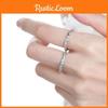 Unique Textured Copper Ring For Women Fashionable Irregular Design Versatile And Stylish
