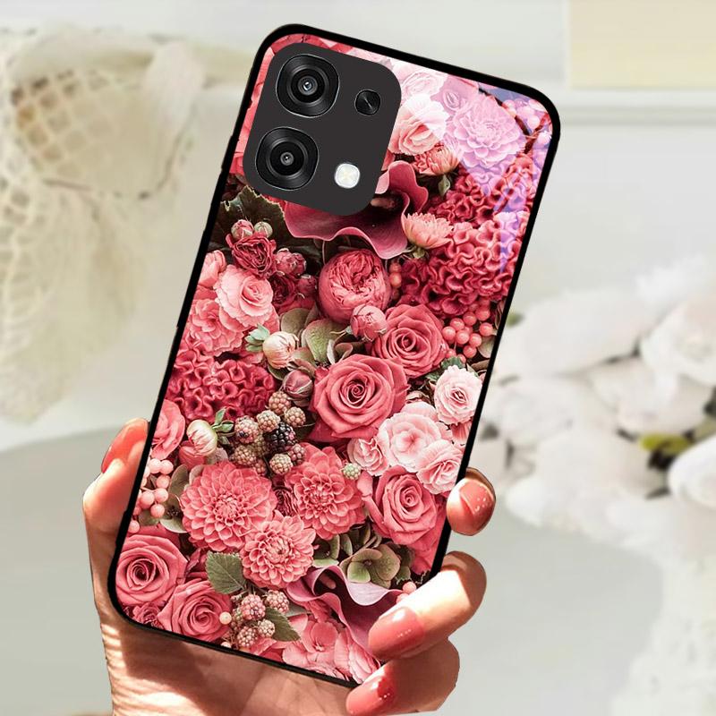 Для Oppo A6 A 6 Pro F31 5G CPH2781 Чехол Модная Расписная Крышка из Закаленного Стекла Для Телефона OPPO A6Pro Fundas Защитный Чехол Coque