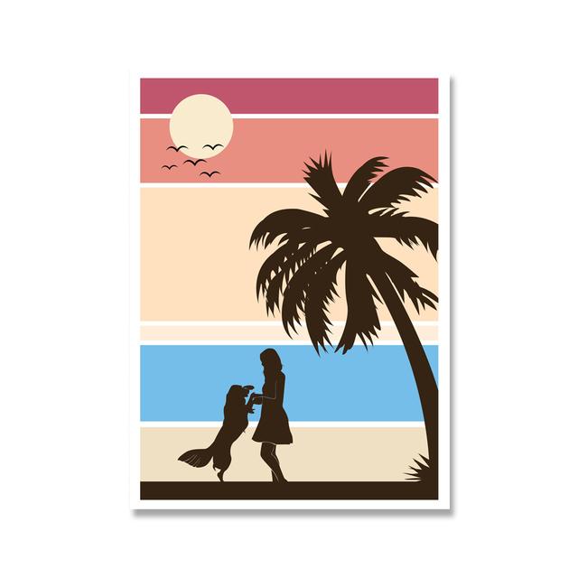 Гавайская доска для серфинга, летний пляжный пейзаж, декор, Калифорния, прибрежные настенные панно, любовь, пара, серферы, живопись, холст, без рамки