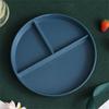 3 Compartments Plate Home Kitchen Tableware Adults Divided Fat Reducing Plate Portion Control Dinner Fruit Salad Plate Food Tray