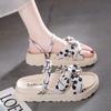 Fashion Sandals For Women Summer 2024 Footwear Ladies Shoes Platform Outdoor F With Comfortable Offer Trend Vip H Chic And Elegant Or