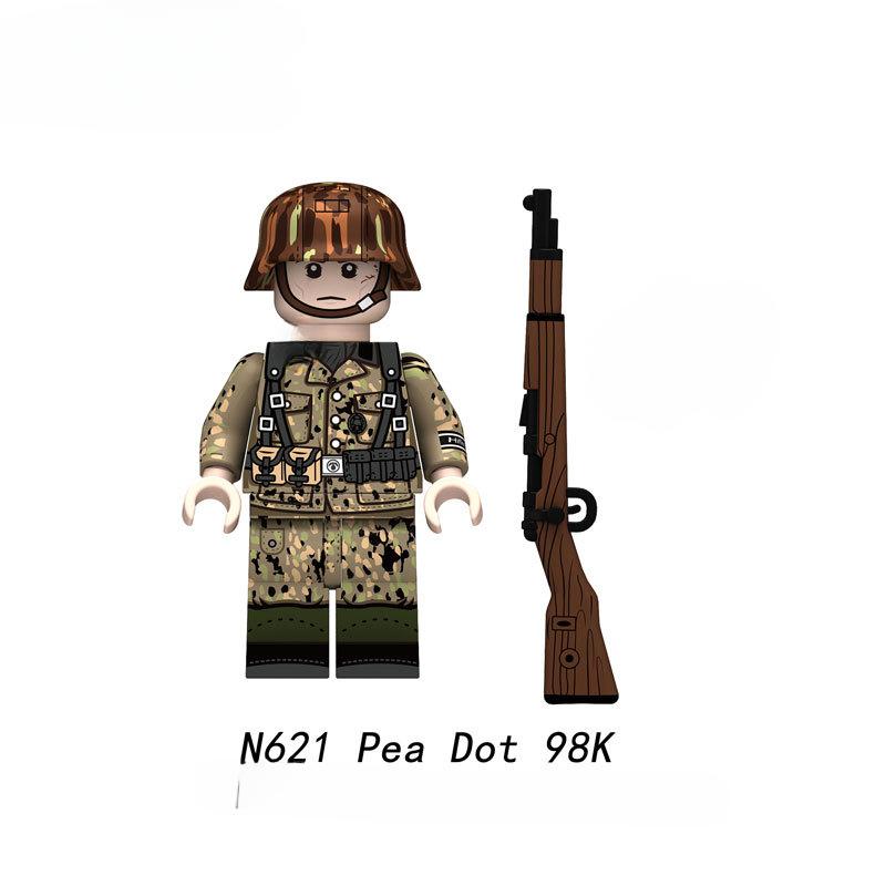 Новые военные личные дела Горошек Пистолеты Конструктор Модель Кирпичики Мини Экшн Фигурки Игрушка Подарок для Детей