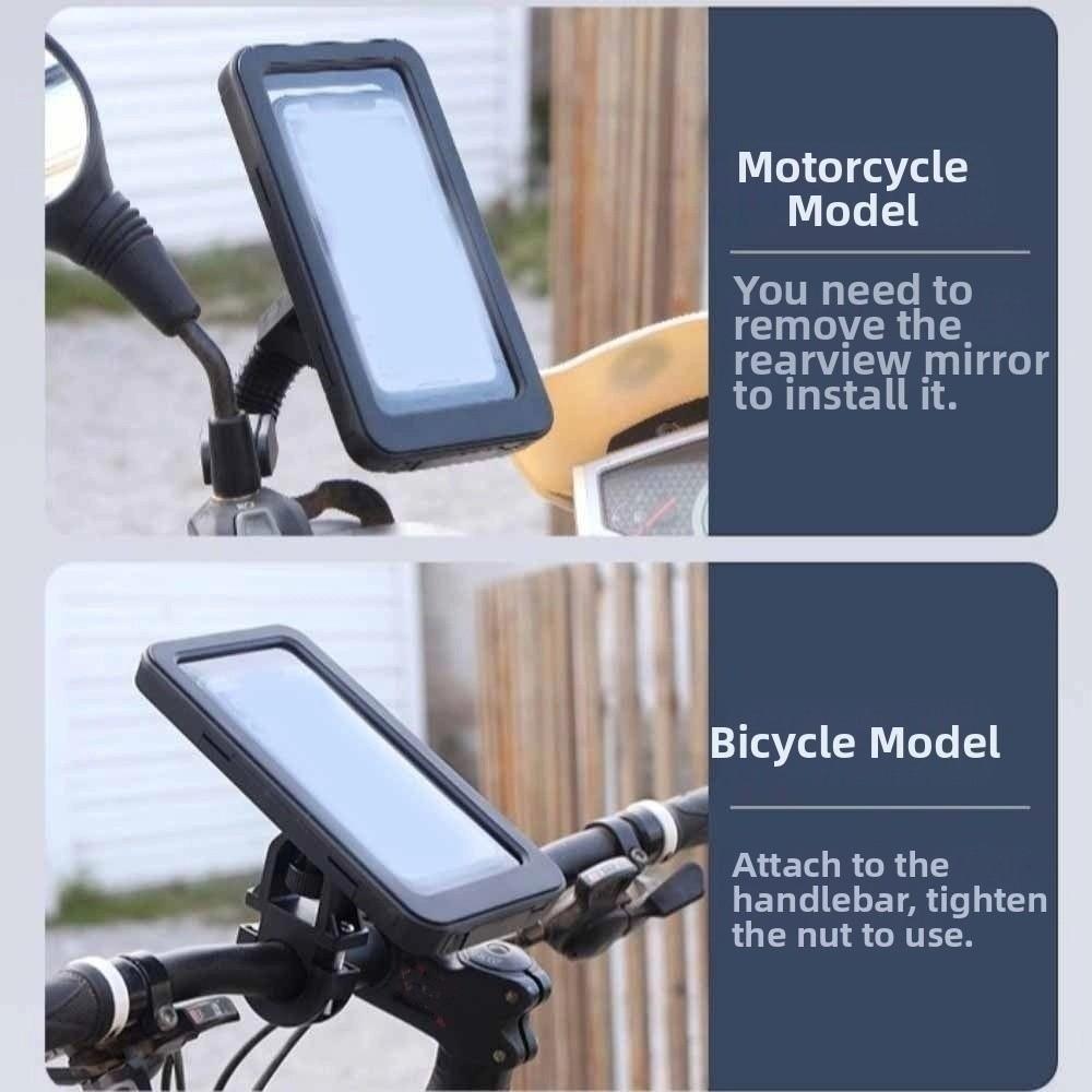 Waterproof Smartphone Mount Magnetic Design Motorcycle Phone Holder Mountain Bike