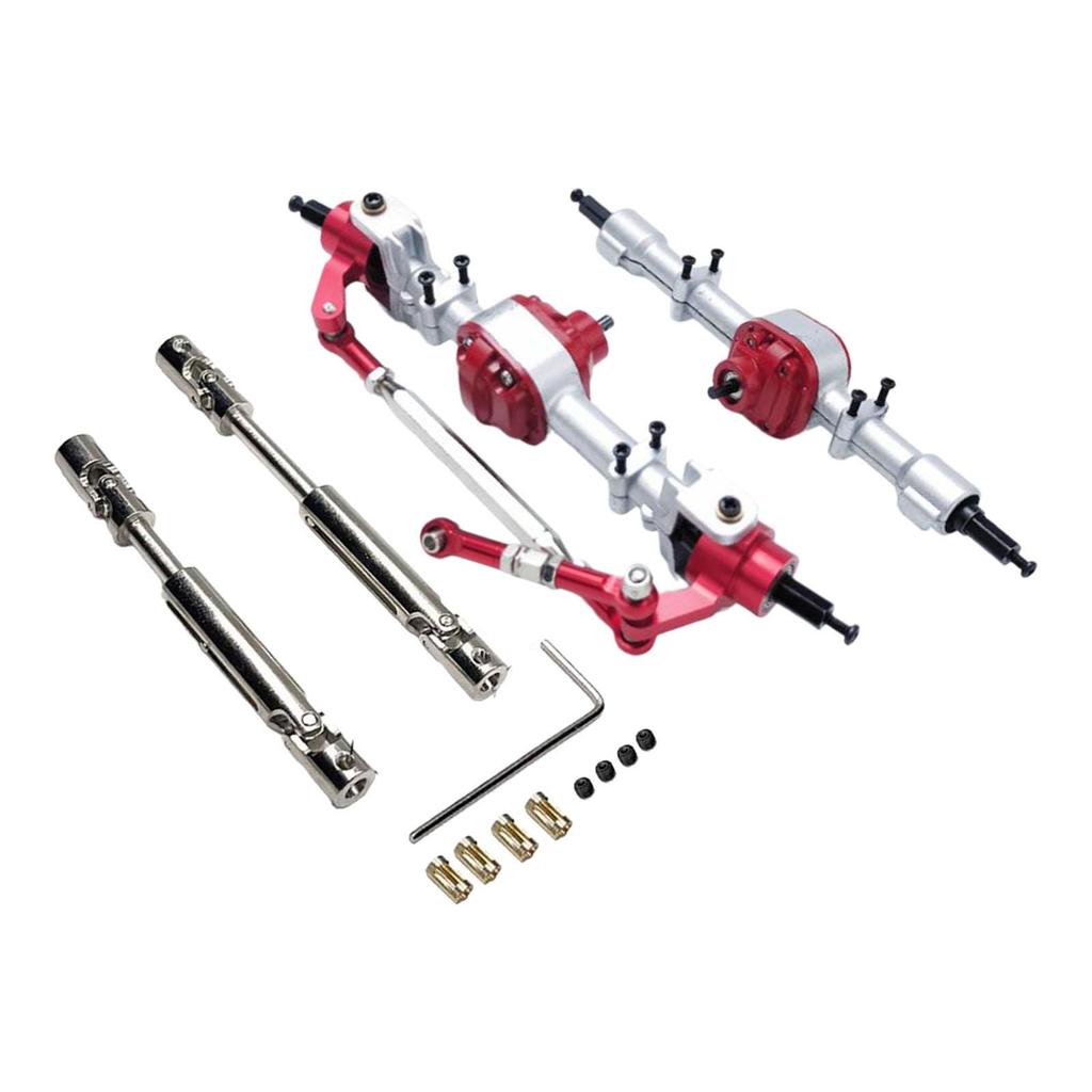 1/12 Scale Metal Front Rear Axle Drive Shaft Spare Parts Hobby Tool Modification for MN78 LC79 Hobby Car Crawler Vehicle