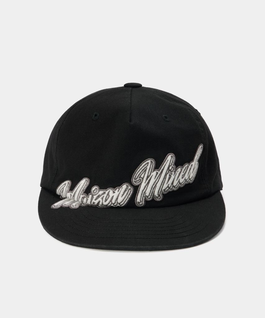 MAISON MINED Кепка-бейсболка с аппликацией Script Type Черный