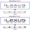 3D ABS Car Letter Emblem Rear Trunk Sticker Badge For Lexus NX IS 250 RX GS UX RX300 RX350 CT200H GX460 ES LX F sport GX