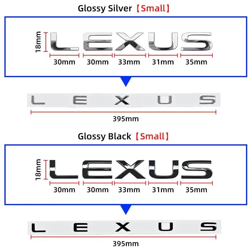 3D ABS Car Letter Emblem Rear Trunk Sticker Badge For Lexus NX IS 250 RX GS UX RX300 RX350 CT200H GX460 ES LX F sport GX