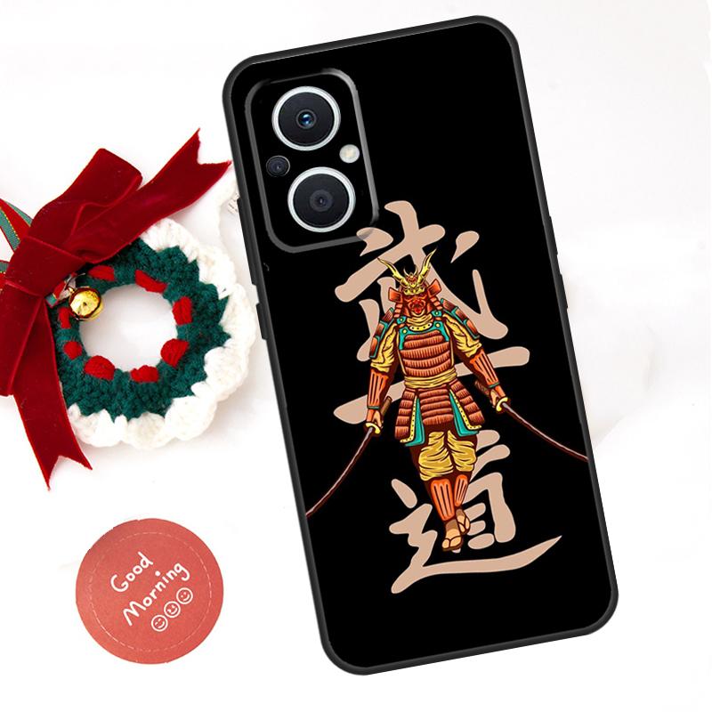 Чехол Самурайский Они Маска для OPPO Reno 14F 14 13 12 11 10 Pro 11F 12F 13F 7 8 Lite Чехол OPPO Find X8 X5 X9 Pro