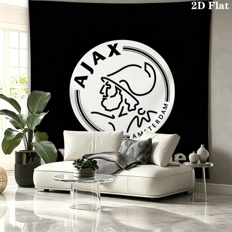 AFC Ajax Custom Name Wall Tapestry Aesthetic Wall Hanging Printed Fabric Blanket Decorative Tapestries for Bedroom Living Room Home Decor