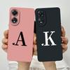 Чехол для OPPO A78 5G Чехол для телефона oppo a78 5G CPH2483 CPH2495 Чехол Милые Персональные Буквы Квадратный Силиконовый Ударопрочный Задний Чехол