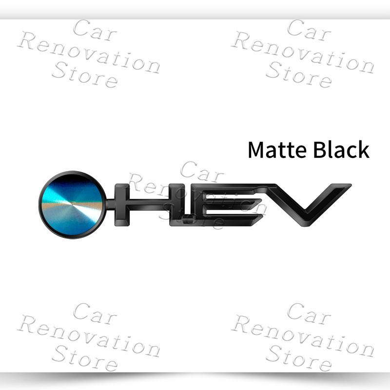 3D ABS Plastic HEV Logo Sticker For Toyota Camry Corolla Highlander Prius Auris Hilux Prado Side Fender Rear Trunk Decoration J33