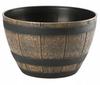 Темно-коричневый цветочный горшок под дерево 33 см Бочка
