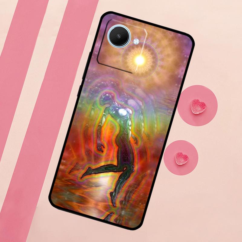 Spiritual Trippy Psychedelic Case For Realme GT Neo 5 3T 2T 9 11 10 Pro Plus C11 C15 C21Y C25S C30 C31 C33 C35 C53 C55
