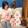 Cute Simulation Poodle Doll Plush Toy Puppy Dog Doll Children Soothing Rag Doll Girl Birthday Gift