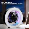 4 Inch O-Shape Automatic Rotate LED Magnetic Levitation Floating Globe World Globe Earth Map Home Office Decor School Educational