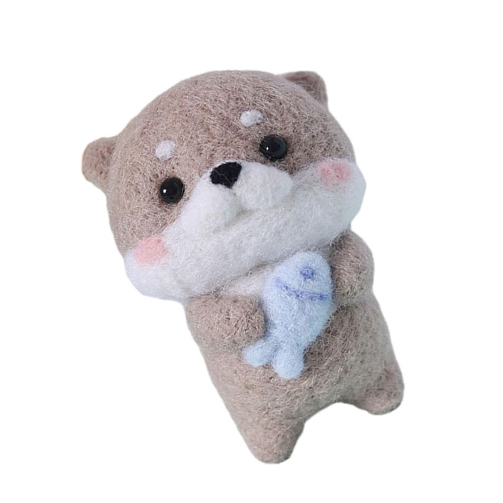 Наборы для валяния иглами с инструкциями по использованию инструментов Материалы для валяния из шерсти капибары для начинающих DIY Animal