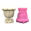 Elegant Bowknot Pots Silicone Mold Chic Bowknot Shaped Planter Silicone Mold Personalized Cement Creation Moulds