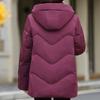 Middle Age Women Winter Short Down Jackets Vintage Embroidery Parkas Hooded Elegant Thick Warm Plus Size Down Coats Woman Outerwears