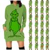 Women's Fashion Christmas Print Pockets Long Sleeve Hoodies Pullover Sweatshirts