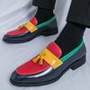 Designer New Fashion Men Mixed Colors Slip On Dress Business Casual Shoes Penny Loafers Party Wedding Dress Homecoming Footwear