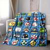 1Pc Super Mario Characters Flannel Blanket, Soft And Comfortable, Casual Warm, Camping Travel, Christmas, Halloween Xmas Gift N144