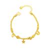 Trendy Beaded Bracelet for Women, Luxury Design Star Pendant Bracelet, Retro Bracelet
